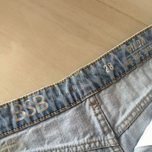 Bsb denim shorts with tassels size 28 like new