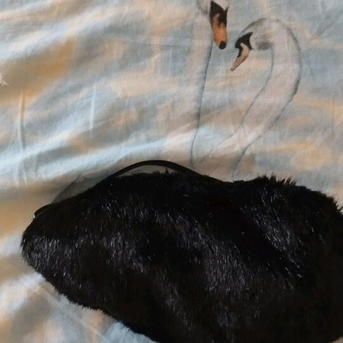 Fur crossbody bag A To Z Greek like new, black