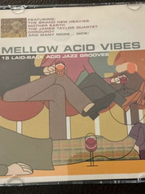 Mellow Acid Jazz Vibes CD used, 15 laid-back acid jazz grooves