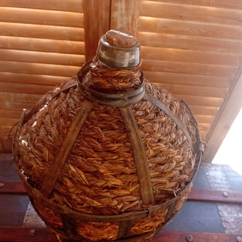 Damigiana used, height 45 cm diameter 32 cm