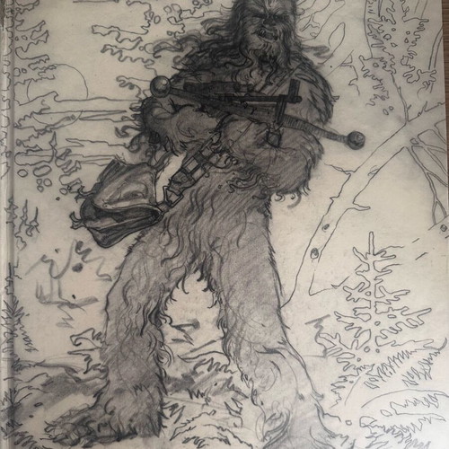 Star Wars Illustration art book used