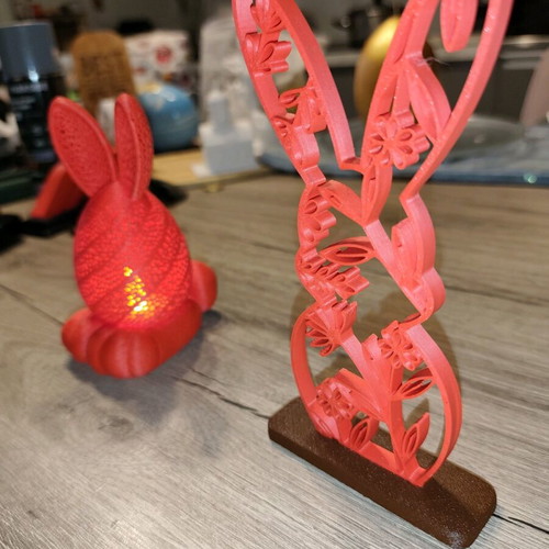Easter decorative bunnies set of two pieces new