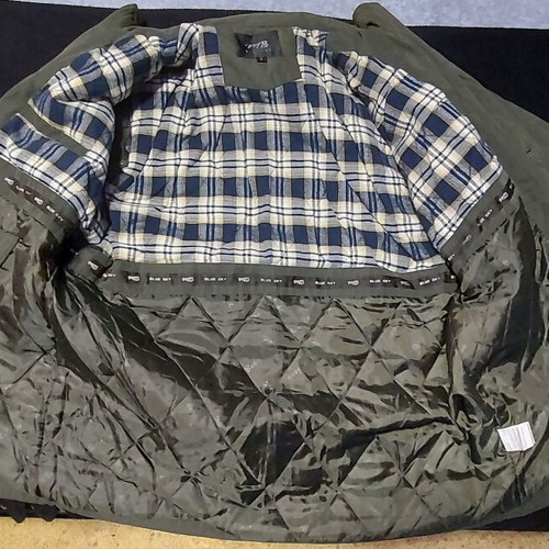 Gray style castor jacket used, size L for snow