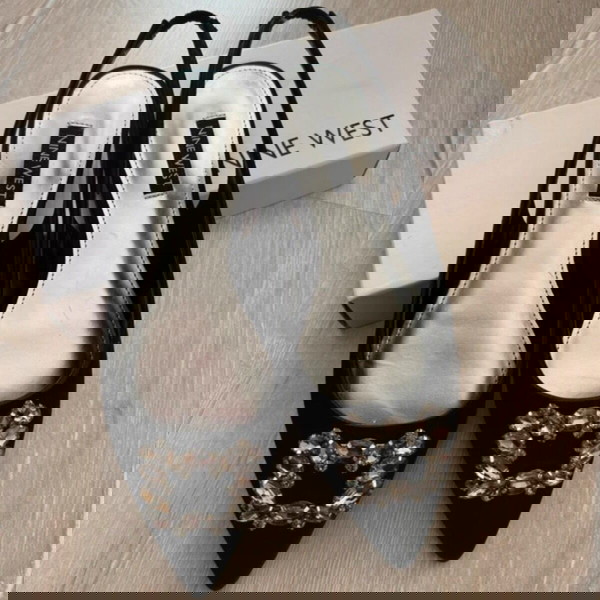 Nine West μπαλαρίνες μπαλέτου γυναικεία παπούτσια με λάμψη μέγεθος 37 UK 4