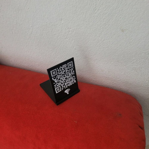 WiFi QR Stand new, customized for restaurants and cafes