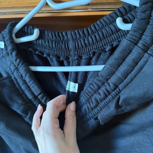 Women's black tracksuit with fleece new