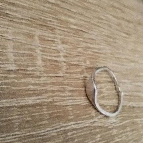 925 silver chevalier ring, adjustable size