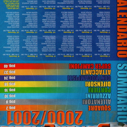 Panini Super Calcio 2000-2001 collectible album like new