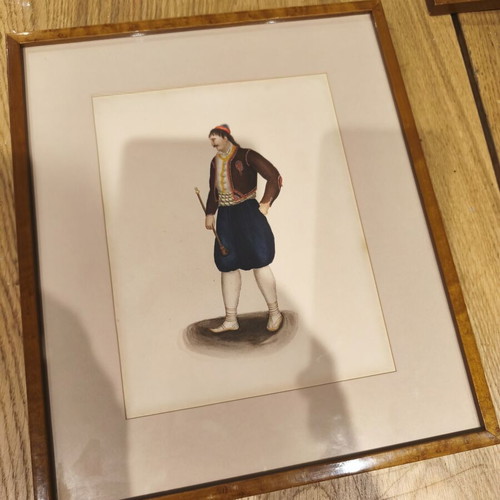 Painting traditional Greek costume like new with frame