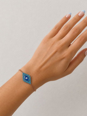 Handmade Gianniotiko bracelet in gold-plated 925 silver with enamel and zircon, new