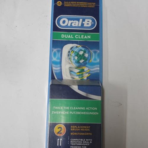 Oral-B Dual Clean replacement brush heads 2pcs new