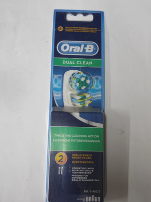 Oral-B Dual Clean replacement brush heads 2pcs new