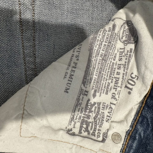 Jeans Levi's used, pack of 5, black and dark blue
