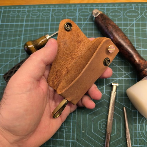 Handmade EDC leather key wallet, custom order