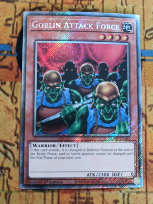Goblin Attack Force Platinum Secret Rare Effect Monster κάρτα σε άριστη κατάσταση
