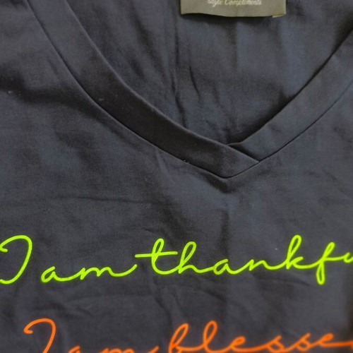 T-shirt Per Tutti graphite color, fitted model, like new, size L or XL
