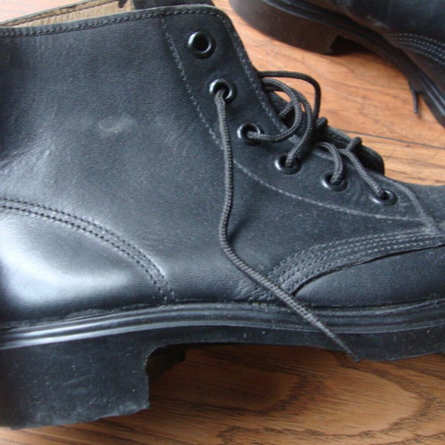 Leather navy boots authentic, new, size 42, 1990s