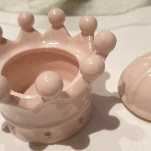 Porcelain decoration in pink color new