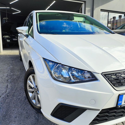 Seat Ibiza 2021 CNG car, white, manual transmission