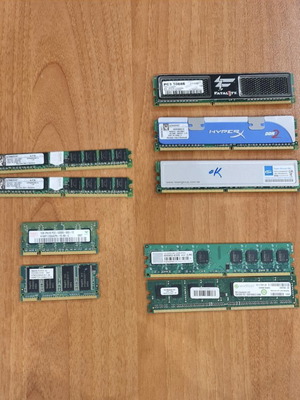 Μνήμες RAM μεταχειρισμένες για desktop και laptop, πακέτο 9 τεμαχίων