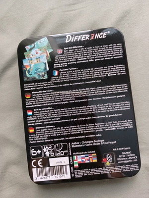 Difference game like new, observation puzzle