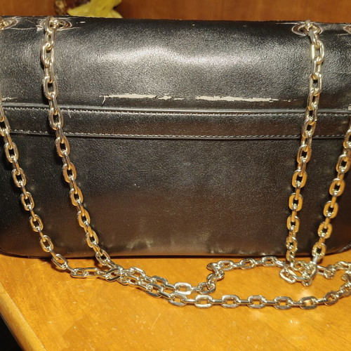 Love Moschino shoulder bag used, black and beige