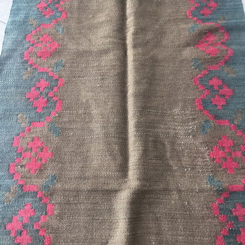 Handmade kilim used, single piece, loom woven