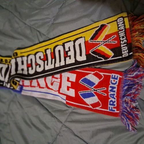Euro 2016 scarf Germany - France like new, authentic