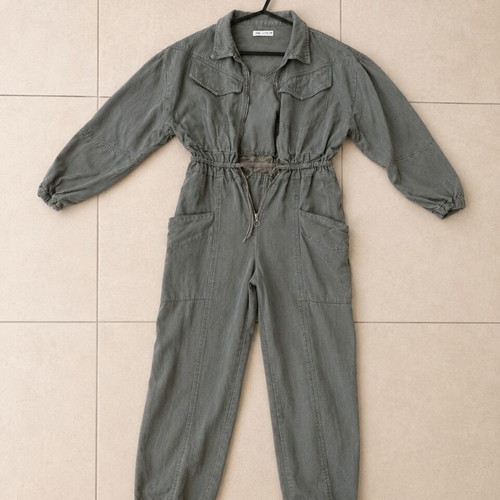 ZARA Girls Lyocell Utility Jumpsuit, 11-12 Years