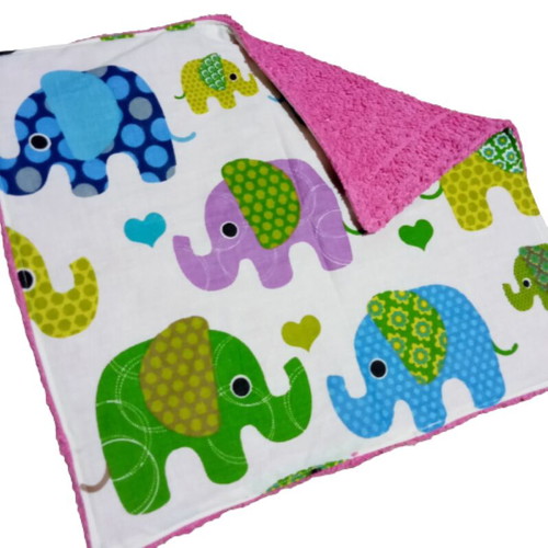 Children's placemat elephants new, cotton 30x27 cm