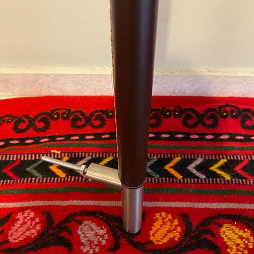 Wall hanger with leather covering brown like new