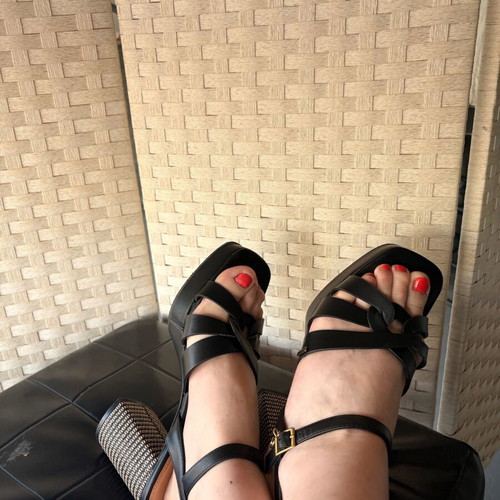 Mexx Riona Pisa black sandals size 40 like new