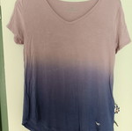 Hollister t-shirt like new, pink and blue ombre, size XS/S