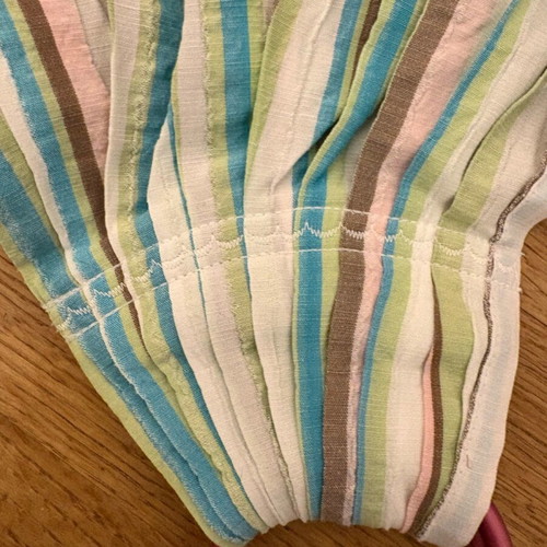 Handmade baby sling with rings like new made of organic cotton