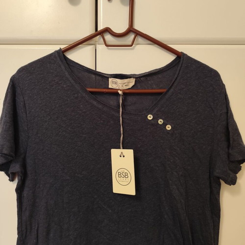 Bsb Jeans Oversized μπλούζα small καινούργια, 50% λινό 50% βισκόζη