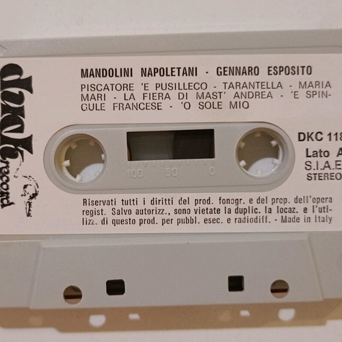 Κασέτα Mandolini Napoletani μεταχειρισμένη, Duck Records, made in Italy