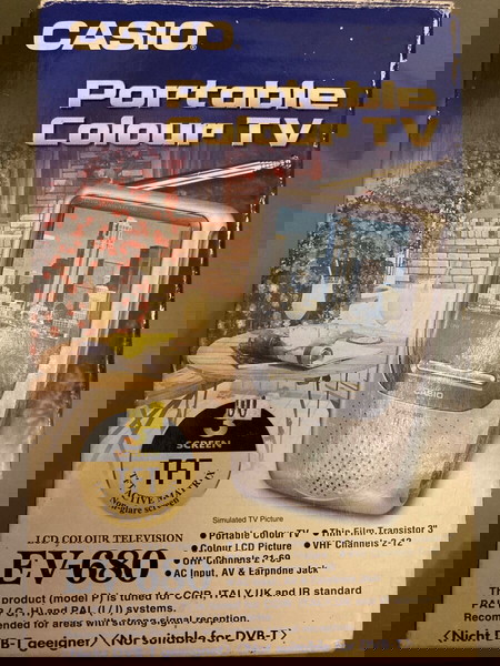 Φορητή Έγχρωμη Τηλεόραση Casio EV-680 – Συλλεκτικό κομμάτι