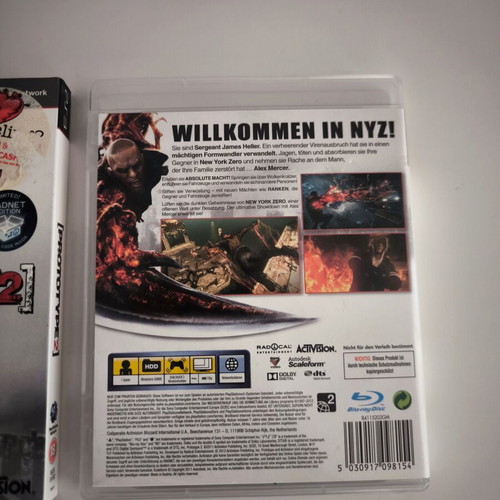 Prototype 2 Special Edition Paper Sleeve PS3 Game used