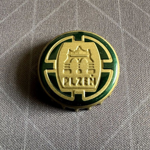 Plzeň beer bottle cap used, collectible from Czechia