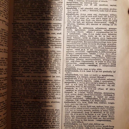 Cassell's German English Dictionary used, 1968 edition, bilingual