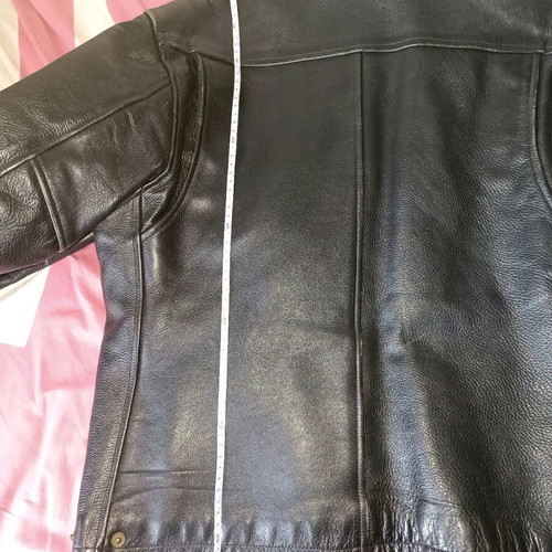 Golden Bear men's real leather jacket Medium used, black