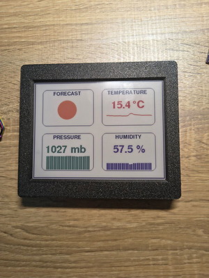 Esp32 Color Epaper Display with BME280 Sensor kit