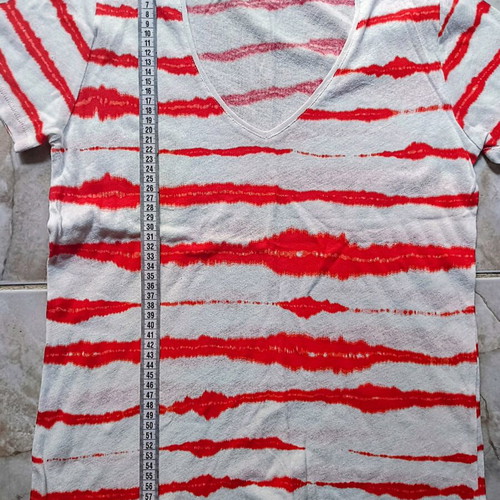 One Step T-shirt new, size M, white and red