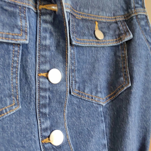Denim dress for women, size 38, blue