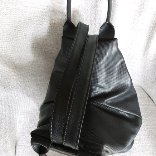 2 in 1 bag used, backpack and handbag, black