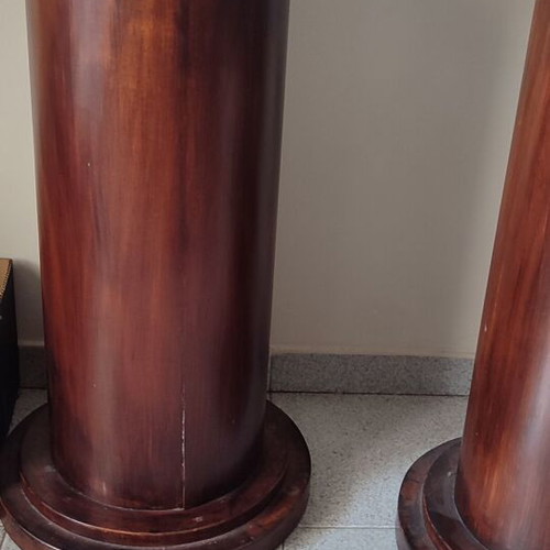 Stools used, set of 2, one with a lower opening