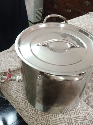 Pot with tap used, almost unused