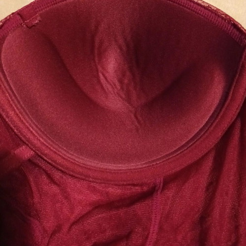Venus Victoria strapless bodysuit/bustier 80B burgundy new