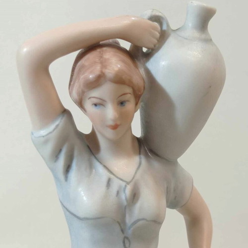 Pair of prewar Royal Dux porcelain figurines used