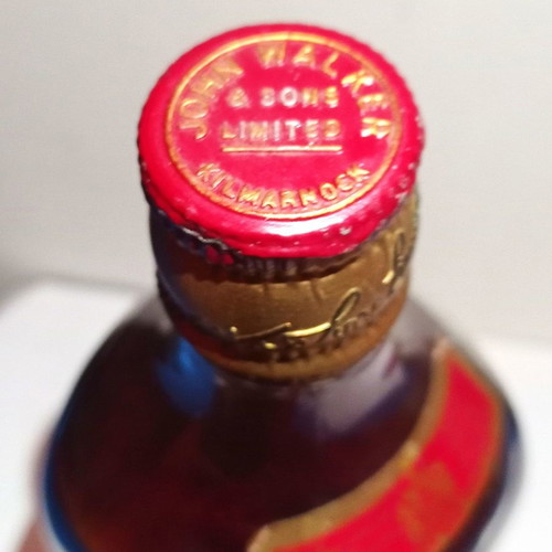 Collectible Johnnie Walker Red Label Scotch Whisky old bottle 1950s–60s